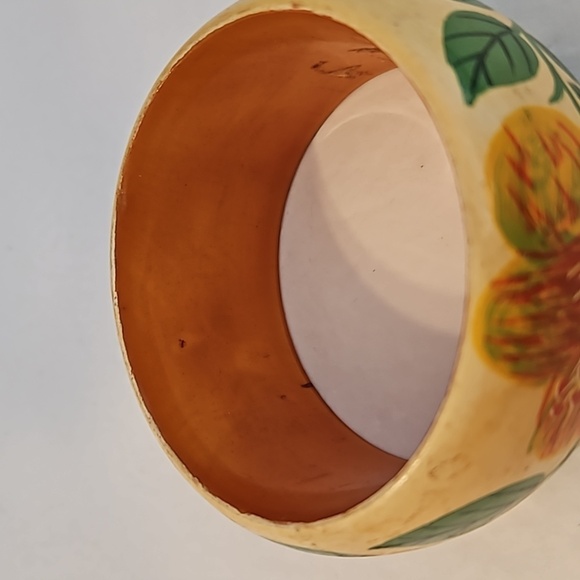 Lacquered Handpainted Wooden Bracelet - Picture 5 of 5